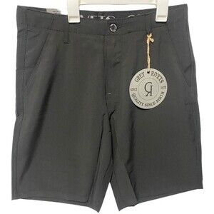 Grey Rivets Men’s Illustrious Flat Front Shorts